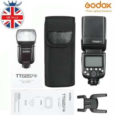 Godox TT685IIN 2,4 G wireless TTL HSS 1/8000s flash Speedlite luce per Nikon UK