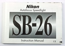 Nikon Speedlight Flash SB-26 Genuine Original User Instruction Manual