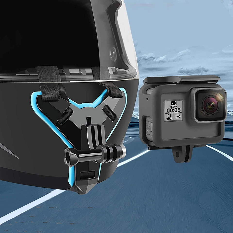 Motorrad Helm Halterung Halter Chin Mount Zubehör für Gopro Hero Action Cam - Bild 2 von 4