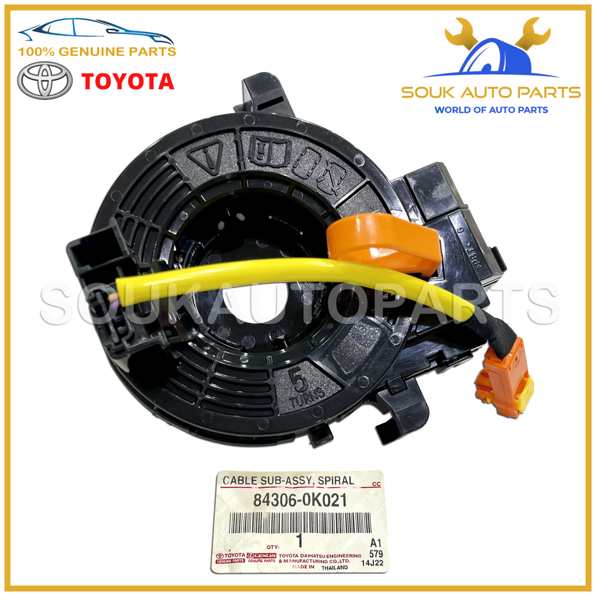 84306-0K021 Genuine Toyota SPIRAL CABLE SUB-ASSY INNOVA KIJANG