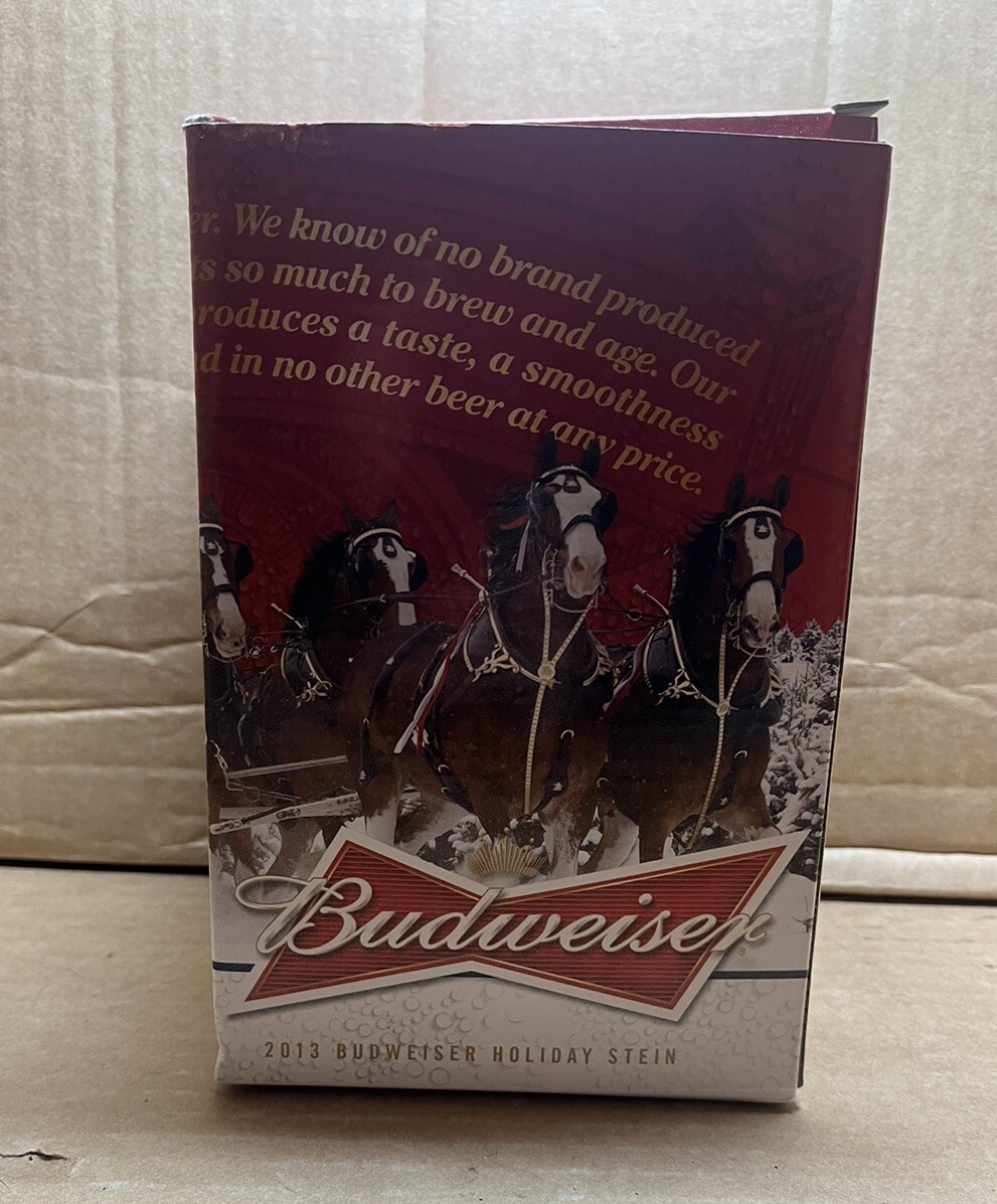 陶芸 2013  BUDWEISER HOLIDAY STEIN Amazon.com | 2013 Budweiser Holiday Stein: Beer Mugs: Beer