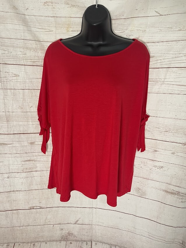Ambiance Women's Red Blouse Top Size 2X