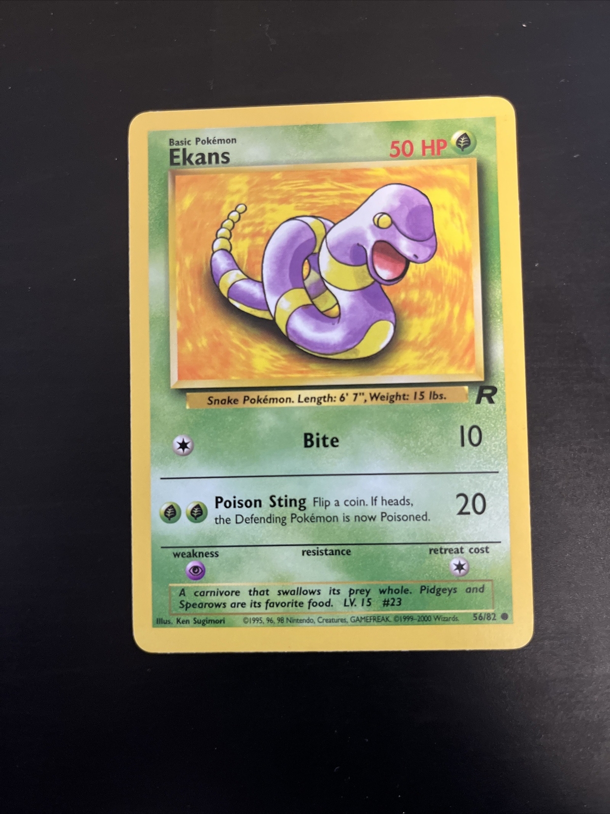 Ekans Team Rocket 56/82 NM