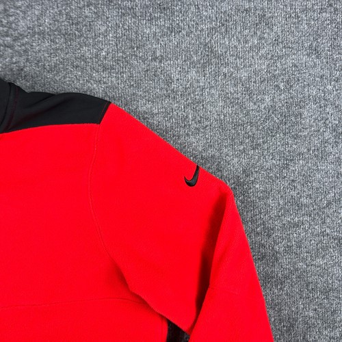 Nike Therma Fit Victory Sweater Adult Large Red 1/2 Zip Fleece Pullover DA2921 - Picture 7 of 10