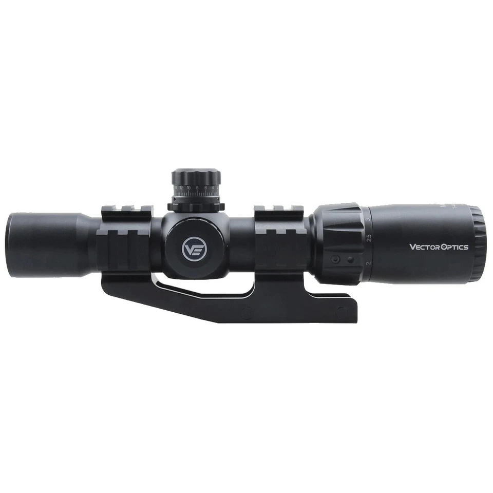 Vector Optic Riflescope True One Power Scope Sight With Turret Lock Illumination - Image 2 of 4