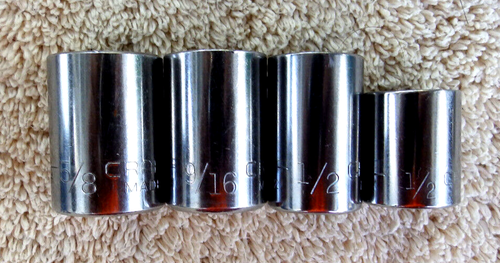 Craftsman 1/2" Drive SAE 8 Point -VV- G Star Series Sockets 5/8", 9/16", 1/2" - 第 1/4 張圖片