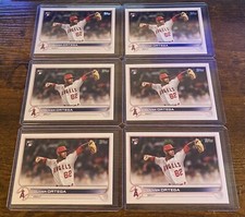 Oliver Ortega 2022 Topps Series 2 Rookie RC #554 Los Angeles Angels Lot (6)