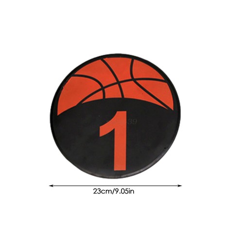 10pcs Numbered Floor Spot Markers Training Mark for Basketball Outdoor Indoor - Picture 4 of 14