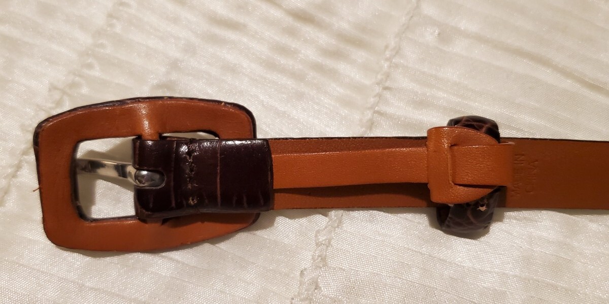 ?NWOT?Ralph Lauren Thin Brown Leather Belt NWOT Lauren Ralph Lauren Womens Brown Genuine Leather Thin  main image 3