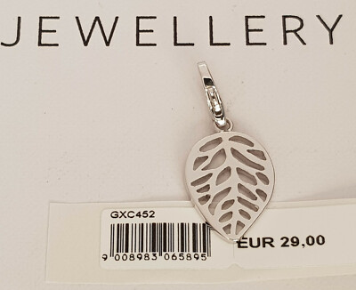 GOOIX Silber 925 er Charm Charms Anhänger für Armband BLATT silber NEU 340