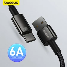 Baseus 100W USB Type C Cable Fast Charging Wire USB-C Charger Data For Samsung