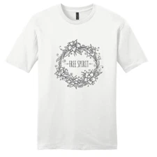 Floral Free Spirit T-Shirt - Unisex Flowers Shapes Quotes Shirt