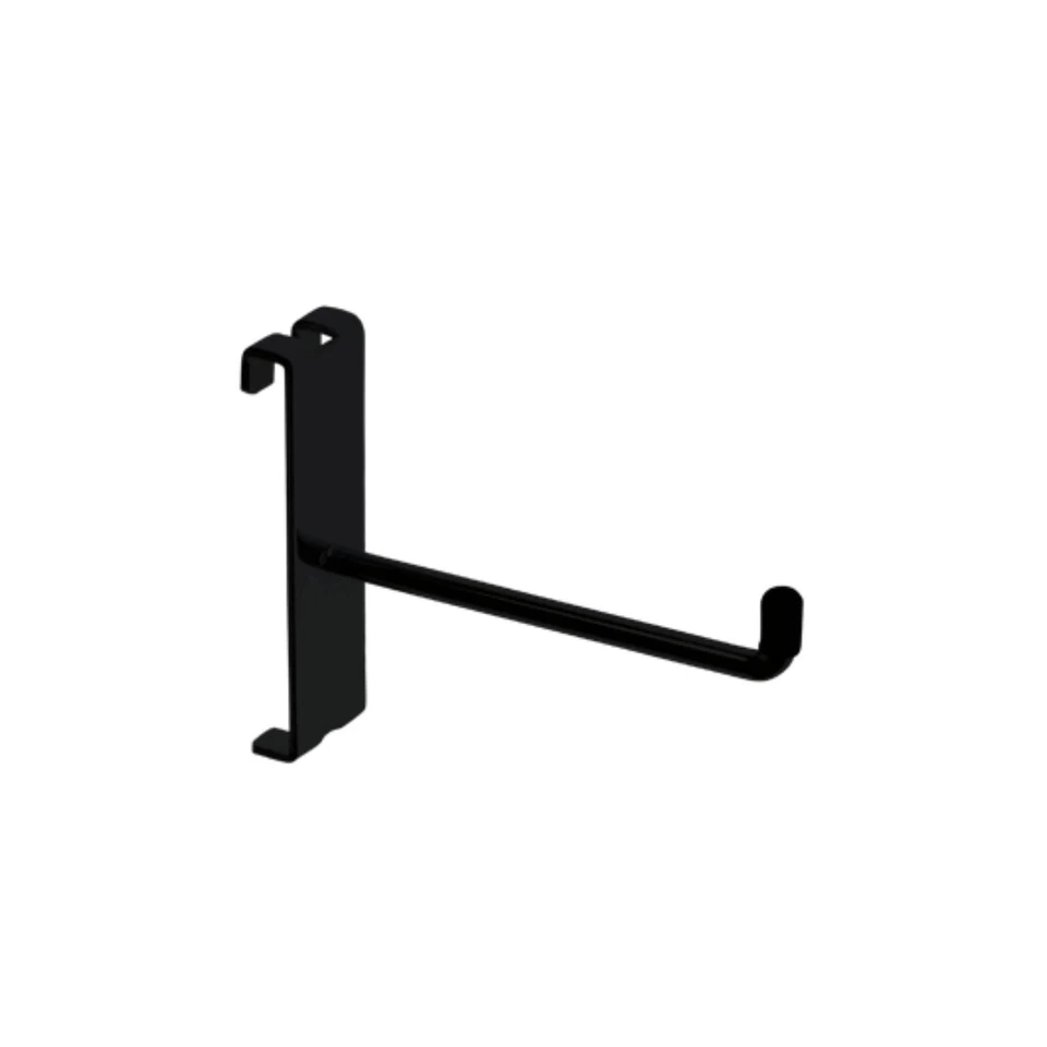 LINCE DISPLAY LIMITED 10x 4" Black Single Prong Hooks Grid Mesh Panel Display Retail Shop Accessories