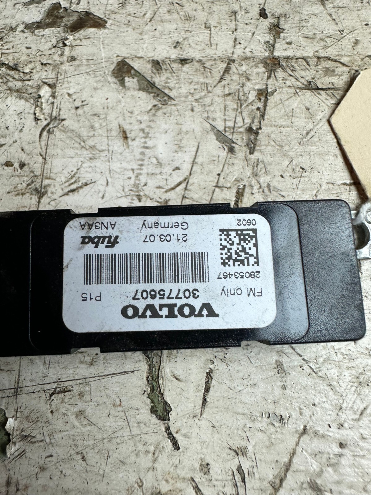 20062013 Volvo C70 FM Radio Antenna Amplifier Amp Module P/N 30775607