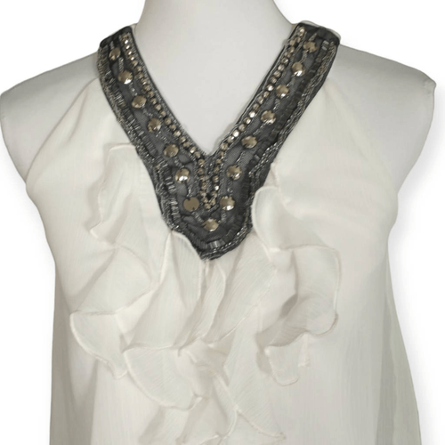 BCX GIRL DRESS/BLOUSE IVORY SZ.L EUC - Picture 2 of 8