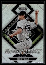 Gerrit Cole 2022 Panini Prizm Emergent Silver Prizm Card  #E-5