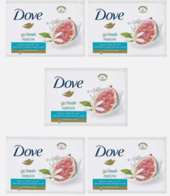 5x DOVE Go Fresh Restore Beauty Cream Bar Twin Bar 90g (insgesamt 10 Riegel)