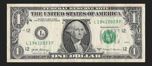 1941 2023 Tombstone Fancy Serial Number One Dollar Bill Double Date Note - Picture 7 of 11