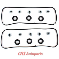 Honda Acura 3.0L 3.2L 3.5L Valve Cover Gasket Set w/ Grommets & Spark Plug Seals