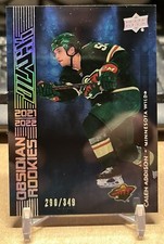 2021-22 UD Black Obsidian Rookies #OR9 Calen Addison RC /349 - Minnesota Wild