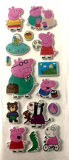  N Peppa Pig  Friends Puffy Sticker Sheet Holiday Character Kid Gift Reward