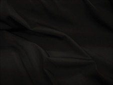 BLACK SCUBA STRETCH POLYESTER DOUBLE KNIT CLOTHING GOWNS LEGGINGS FABRIC BTY