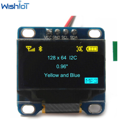 0.96" I2C IIC SPI Serial 128X64 OLED LCD Display 4 Pin Font Color Blue - View #9