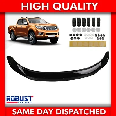 ROBUST CAR PARTS FOR NISSAN NAVARA BONNET WIND STONE DEFLECTOR PROTECTOR GUARD 2016-2022