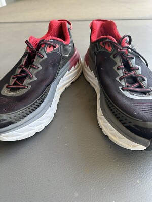 Hoka One One Men’s  14 2E Black red Formula One Running Sneakers Shoes Men main image 3