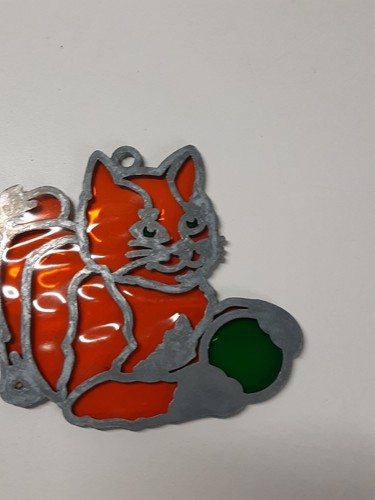 CAT KITTEN Suncatchers Stained Glass Window Decoration Lead Frame - Picture 2 of 3