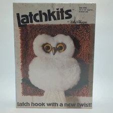 White Owl Needlecraft Latch Hook Kit 12x12 in. Retro 1981 Betty Wilkinson NEW
