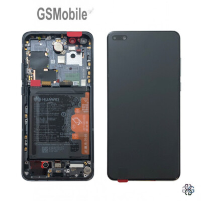 Per Huawei P40 Lite 4G Schermo Di Ricambio Per Huawei P40 Lite 4G 2020 Display LCD Per Huawei P40 Lite 4G Digitizer Assembly JNY-L21A Kit Di Riparazione Con Telaio (Nero - Foto 3