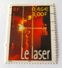Timbre oblitéré - Le Laser - Réf 3424 - Année 2001