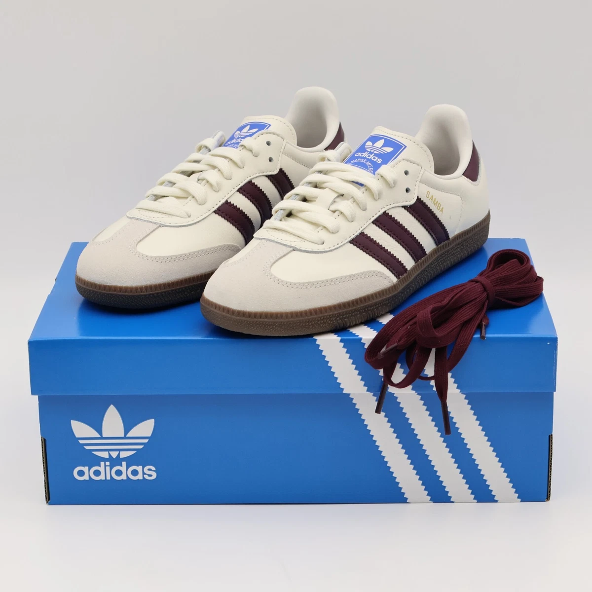 【adidas Originals for emmi】SAMBA OG EMMI Adidas Samba OG emmi Exclusive Off White Maroon for sale | eBay