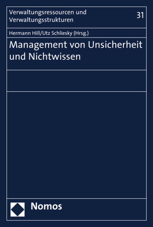 Thumbnail - Management Von Unsicherheit Und Nichtwissen Hermann Hill (u. A.)