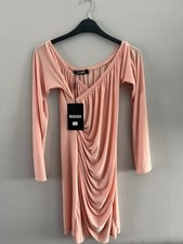 Longsleeved Off The Shoulder Dress Missguided Size 14