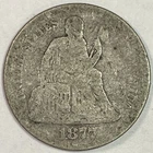 1877 Seated Liberty Silver Dime Choice Almost Good AG+ Coin #16772
