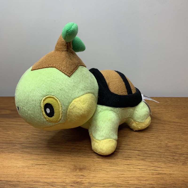 Pokemon Tomy Turtwig Turtle Plush Stuffed Animal Toy Doll Soft Green Brown 2015