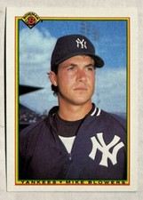 1990 Bowman Mike Blowers Rookie Baseball Card (RC) #441 Yankees High-Grade NM