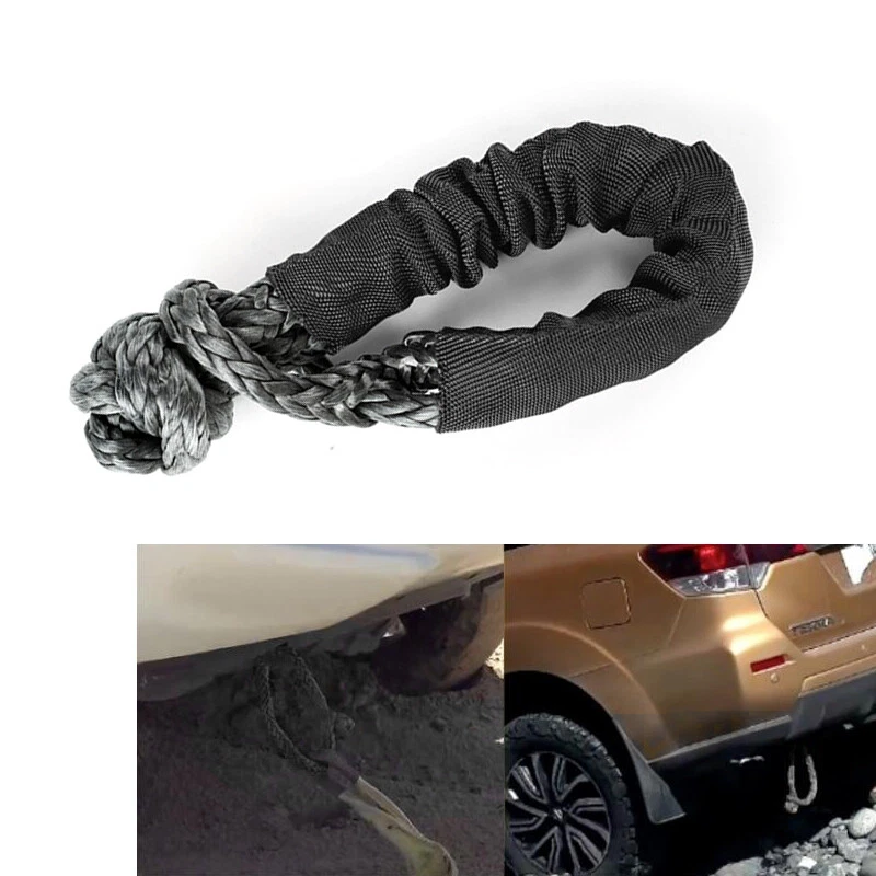 Car ATV UTV Off-Road Towbar Connecting Rope Winch Pull Line Cable Nylon Towing — 第 3/4 张图片