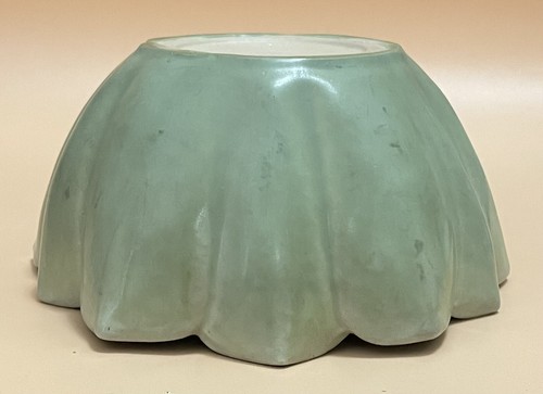 Rookwood Art Pottery 1929 Green and Pink Lotus Bowl Pattern 6132 - Picture 14 of 23