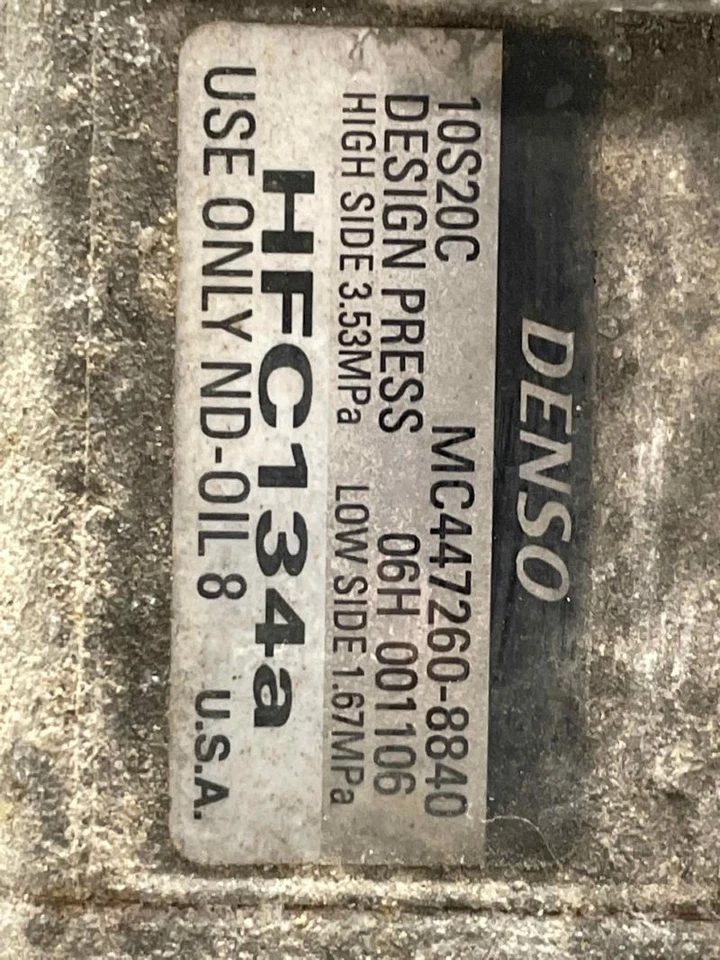 Compresor de aire acondicionado Toyota Sequoia 2001-2007 OEM Foto 4 de 4