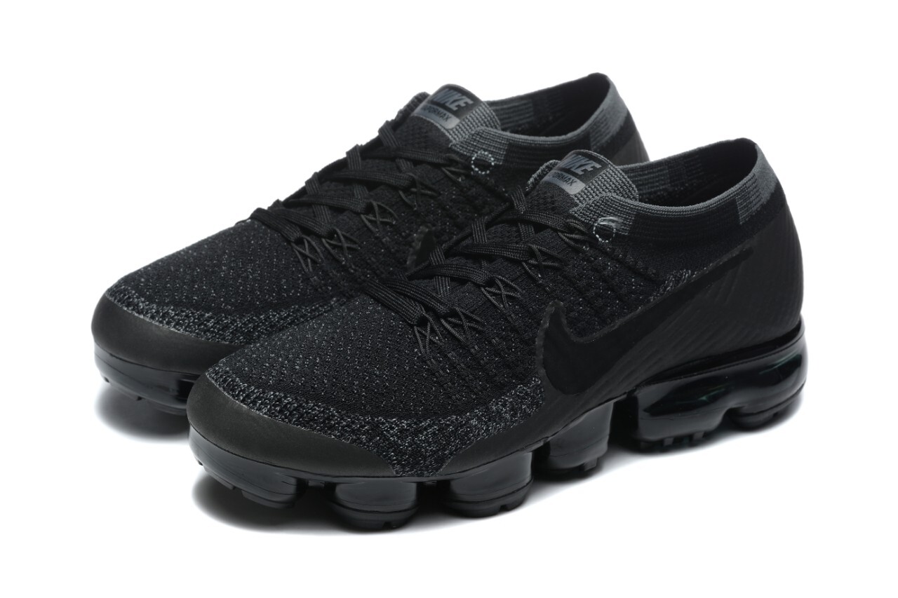 Nike air vapormax flyknit 2 Men's air cushioned shoes Black Size 8-13