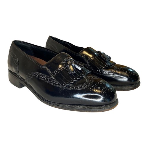 Florsheim Mens 8 1/2 3E Black Wingtip 