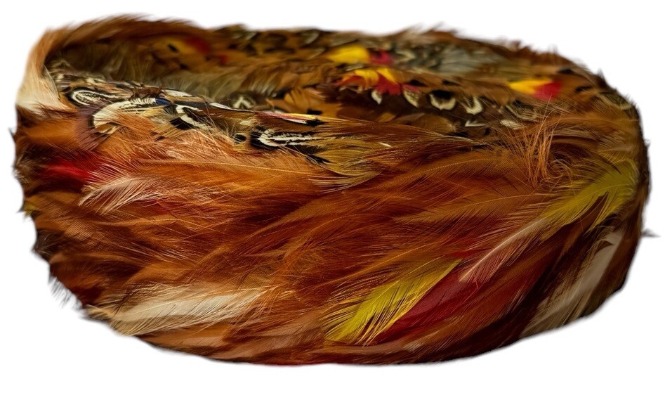 Vintage Mid Century Pheasant Feather Pillbox Hat Union Made  display picture 1
