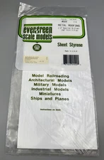 EVERGREEN SCALE MODELS - #4522 METAL ROOFING SHEET STYRENE .020 THICK 1mm  #J68