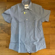 USED [CLEANED AND IN EXCELLENT CONDITION] PRADA SHORT-SLEEVED DRESS SHIRT, SIZ