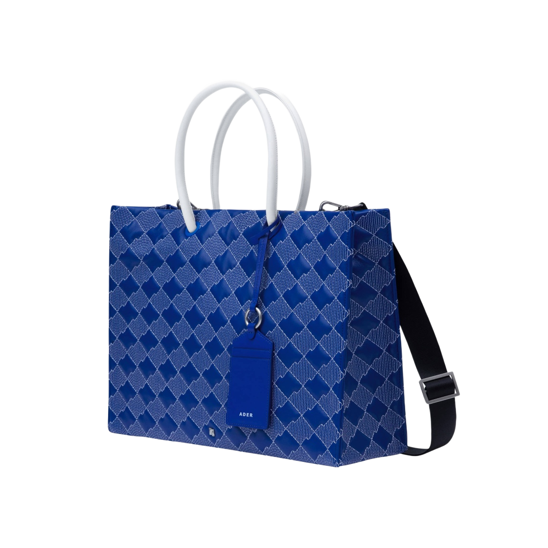 Ader Error Wide Tenit Shopper Bag Z-Blue | eBay