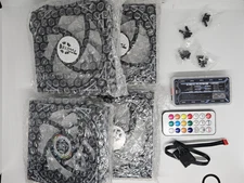 SXDOOL RGB 4 in 1 Fan Set 120mm Fan Black RGB Hub and Remote controller