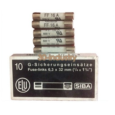 10pcs/pack ceramic tube fuse   FF16A 500V 6.3 * 32mm 7012540 #vn
